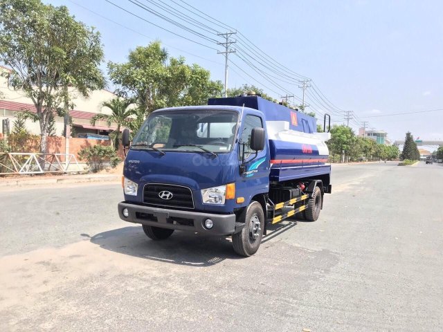 Bán ô tô Hyundai Mighty 110s-Bồn 8000L-2019, màu xanh lam