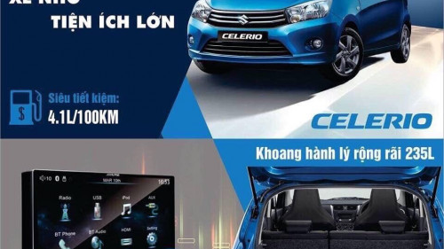 Bán xe Suzuki Celerio 1.0 AT đời 2019, màu xanh lam giá cạnh tranh