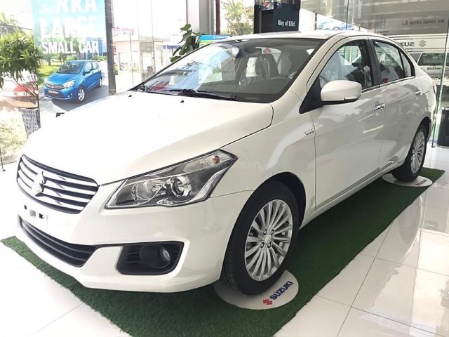 Bán xe Suzuki Ciaz 1.4 AT sản xuất năm 2018, màu trắng, nhập khẩu, giá tốt0