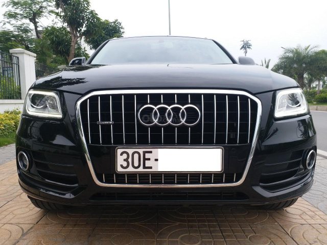 Bán Audi Q5 2.0 TFSI màu đen/nâu, sản xuất cuối 2016, nhập khẩu, đăng ký 2017, biển Hà Nội0