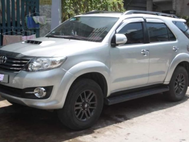 Thanh lý xe công ty Toyota Fortuner năm 2015, màu bạc