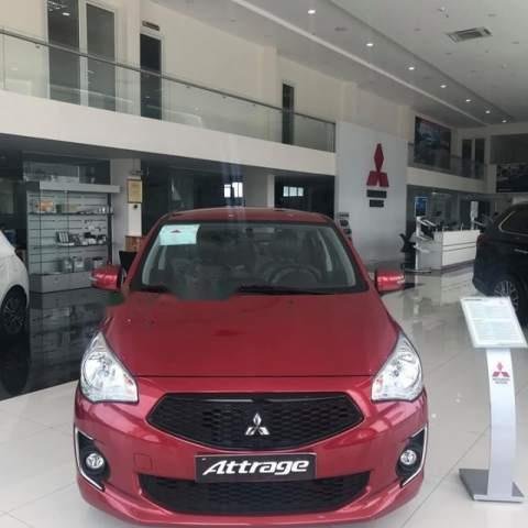 Bán Mitsubishi Attrage 2019, màu đỏ, xe nhập 0