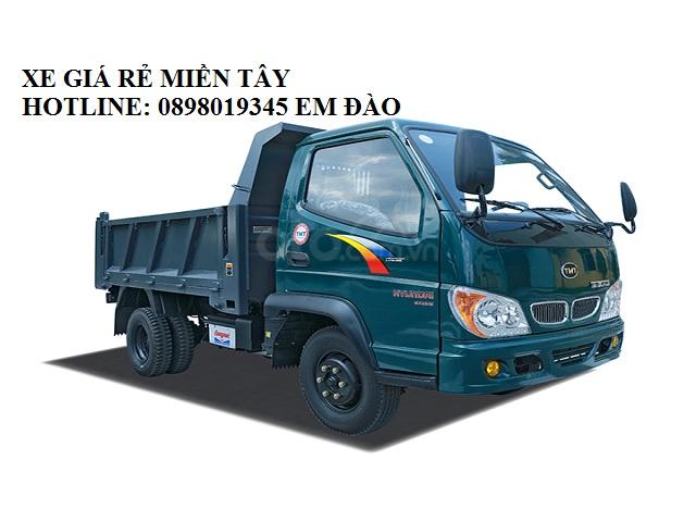 Xe ben 2T4, giá bán xe ben 2.4T tốt nhất, mua xe ben giá rẻ, xe HD6024 2.4 tấn giá rẻ miền Tây