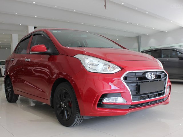 Cần bán xe Hyundai Grand i10 AT sedan sản xuất 2017, màu đỏ, 390 triệu