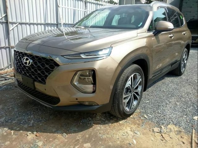 Bán xe Hyundai Santa Fe sản xuất năm 2019, màu nâu0