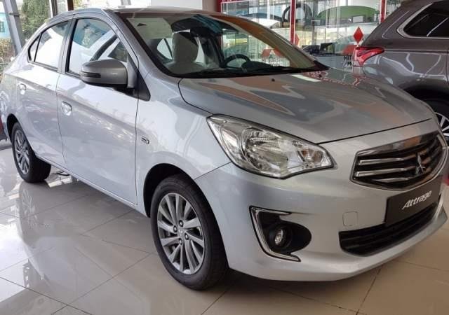 Bán Mitsubishi Attrage đời 2019, màu bạc, nhập khẩu0