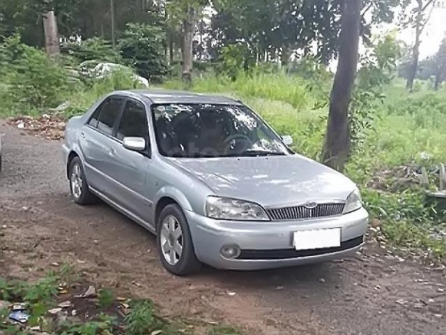 Bán Ford Laser GHIA 1.8 MT 2003, màu bạc, giá tốt0