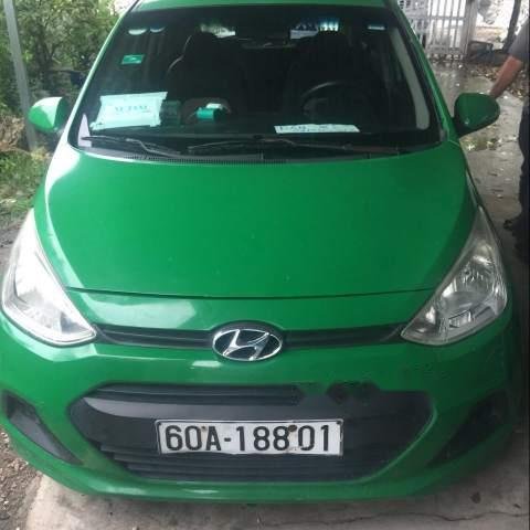 Bán Hyundai Grand i10 sản xuất 2014, màu xanh lục