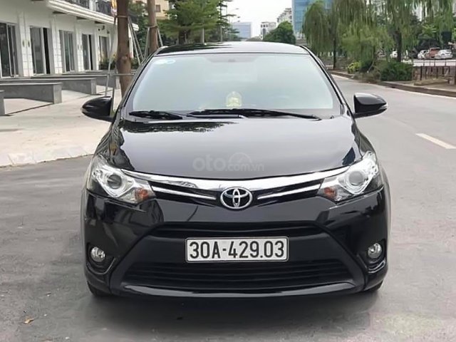 Cần bán gấp Toyota Vios 1.5G đời 2014, màu đen, biển thành phố0