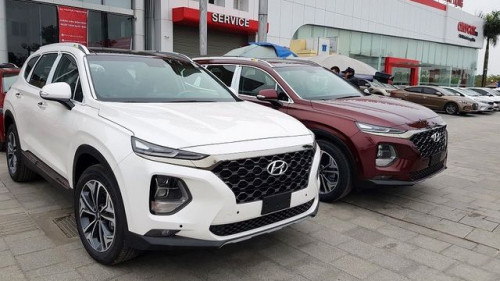 Bán Hyundai Santa Fe 2.4 AT năm sản xuất 2019, màu trắng 0