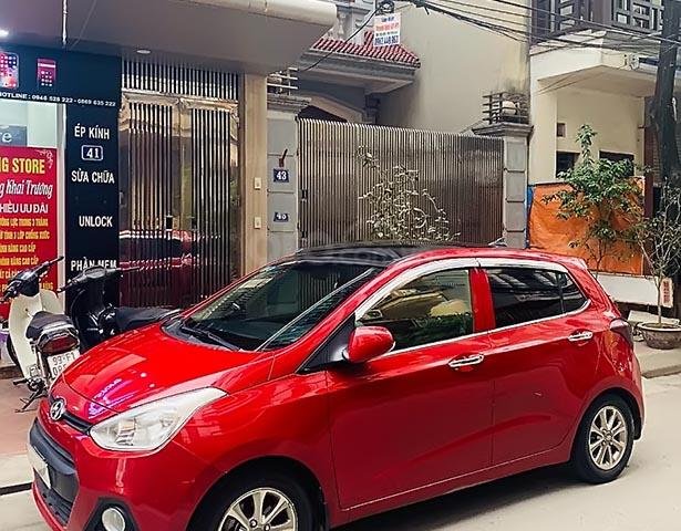 Bán Hyundai Grand i10 1.0 MT 2015, màu đỏ, nhập khẩu nguyên chiếc  0