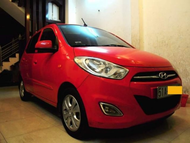 Bán Hyundai Grand i10 1.2 AT 2011, màu đỏ, số tự động 