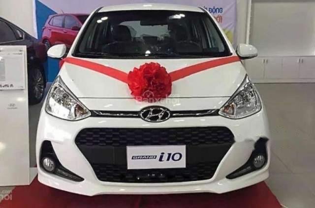 Hyundai Bình Dương bán ô tô Hyundai Grand i10 1.2 đời 2019, màu trắng