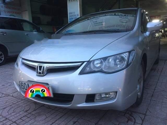 Bán Honda Civic 1.8 AT năm sản xuất 2008, màu bạc, gầm, sàn rất cứng cáp, chắc chắn