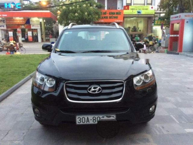 Bán Hyundai Santa Fe 2009, màu đen, xe nhập, 620tr0