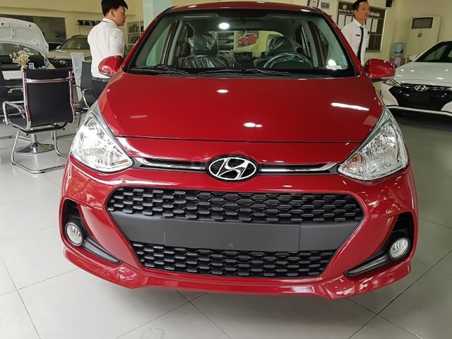 Bán Hyundai Grand i10 1.2 AT năm 2019, màu đỏ, giá 393tr