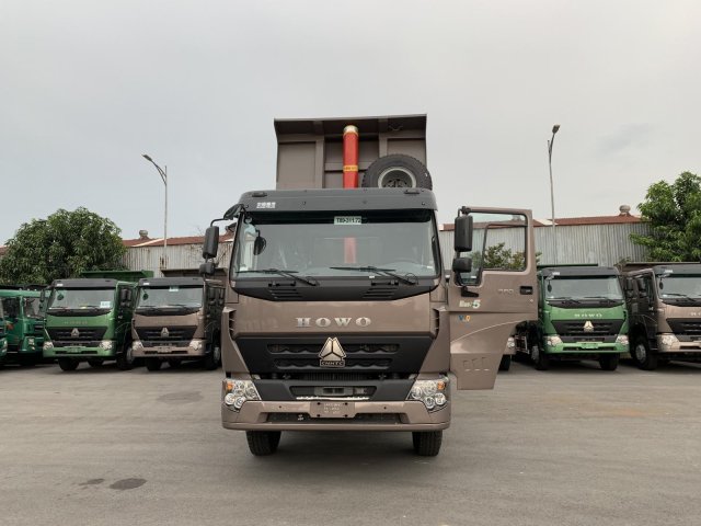 Bán Howo xe ben V7G đời 2019, màu nâu