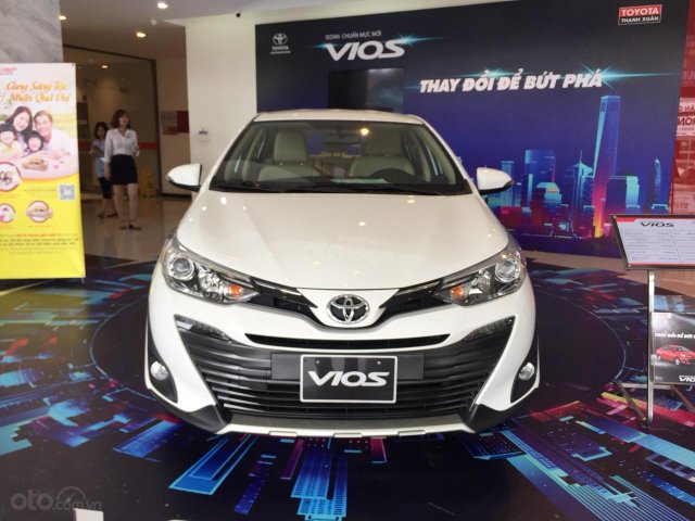 Cần bán Toyota Vios 1.5G đời 2019, màu trắng, chương trình khuyến mại cực lớn