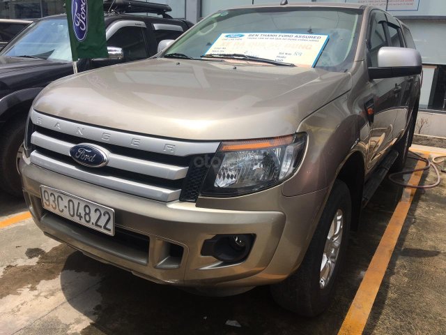 Bán xe Ford Ranger 2.2 L MT năm 2014, màu ghi vàng, nhập khẩu nguyên chiếc