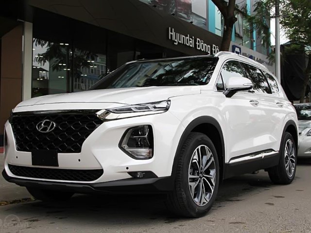 Bán Hyundai Santa Fe Premium 2.4L HTRAC 2019, màu trắng