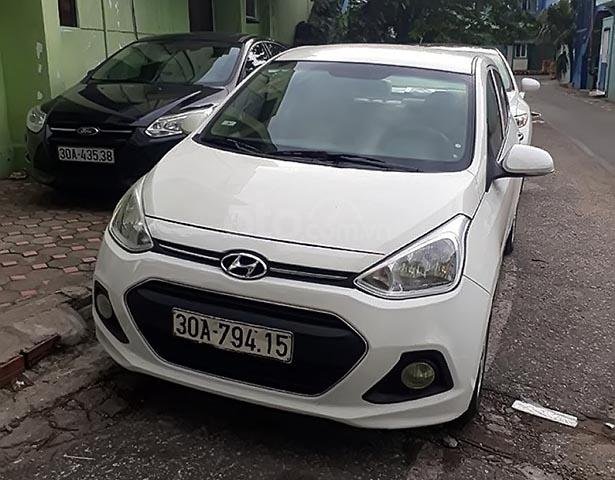 Bán xe cũ Hyundai Grand i10 đời 2015, màu trắng