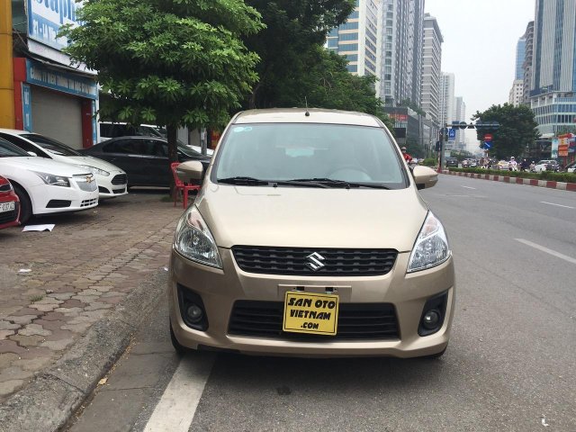 Bán Suzuki Ertiga 1.4AT sản xuất năm 2015, màu ghi vàng, xe nhập