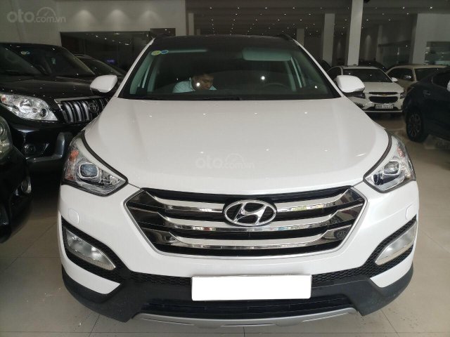 Bán Hyundai Santa Fe AT 2.4 năm 2015, màu trắng0