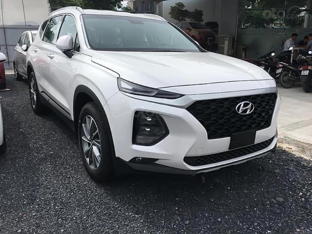 Bán xe Hyundai Santa Fe 2019, màu trắng, máy xăng new 100%0