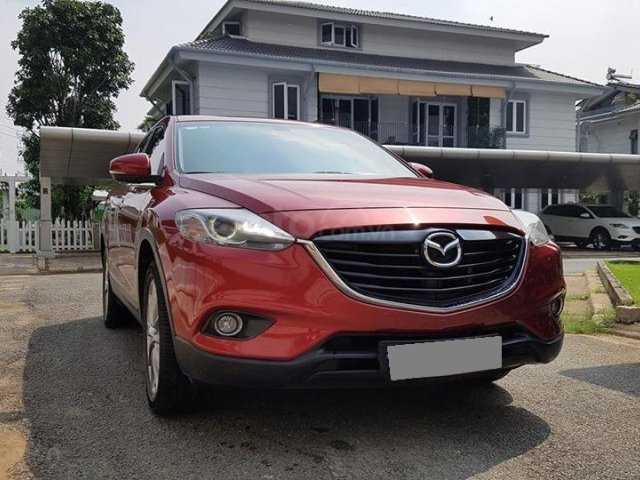 Bán Mazda CX9 màu đỏ 2015 tự động full nhập Nhật0