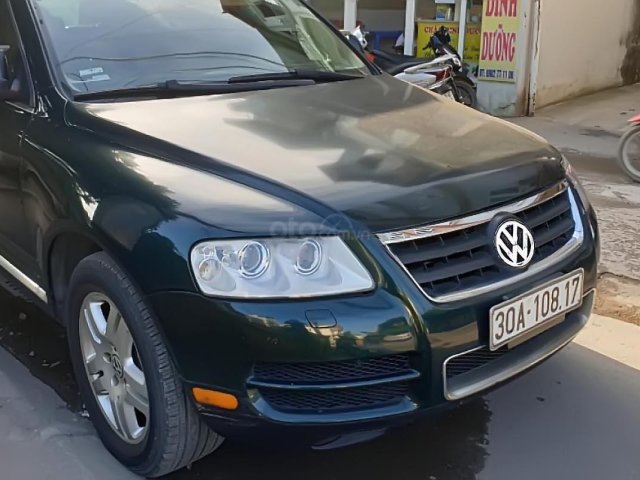 Cần bán Volkswagen Touareg đời 2004, màu xanh lam, xe nhập, đăng ký lần đầu 20080