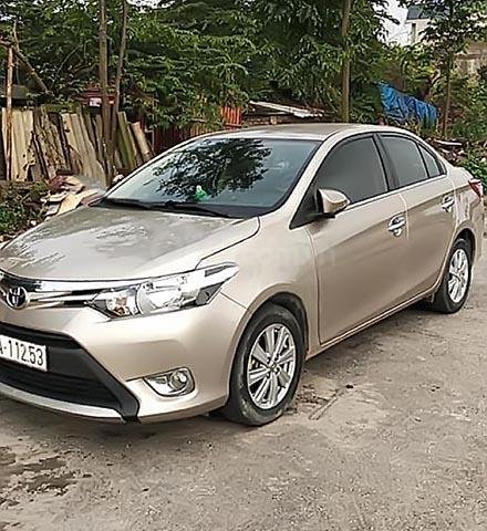 Cần bán xe Toyota Vios đời 2016, màu vàng, giá 456tr