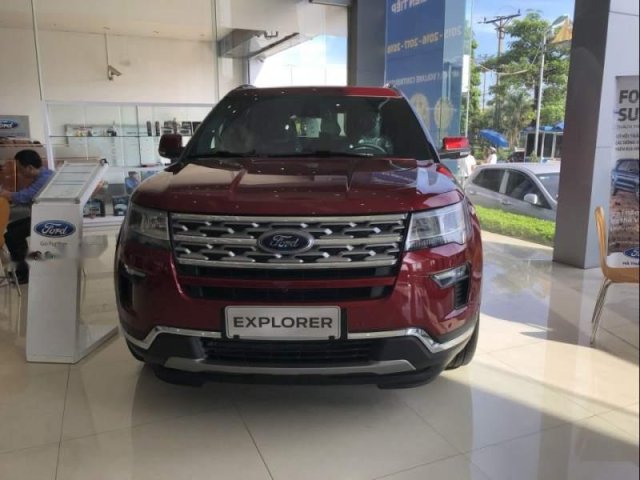 Bán Ford Explorer 2018, màu đỏ, nhập khẩu Mỹ0