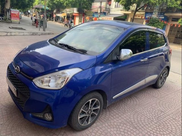 Xe Hyundai Grand i10 năm 2018, màu xanh lam chính chủ, giá 380tr0