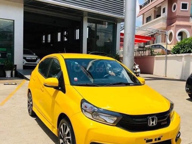 Bán ô tô Honda Brio đời 2019, màu cam, xe nhập0