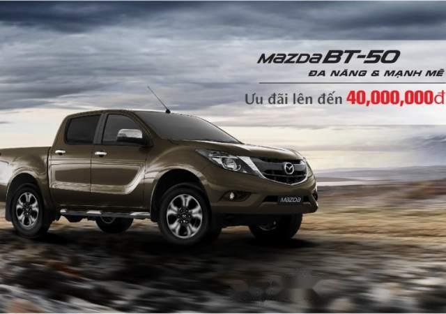 Bán xe Mazda BT 50 2.2 AT khuyến mãi 40tr, trả góp 80% 2019, xe nhập