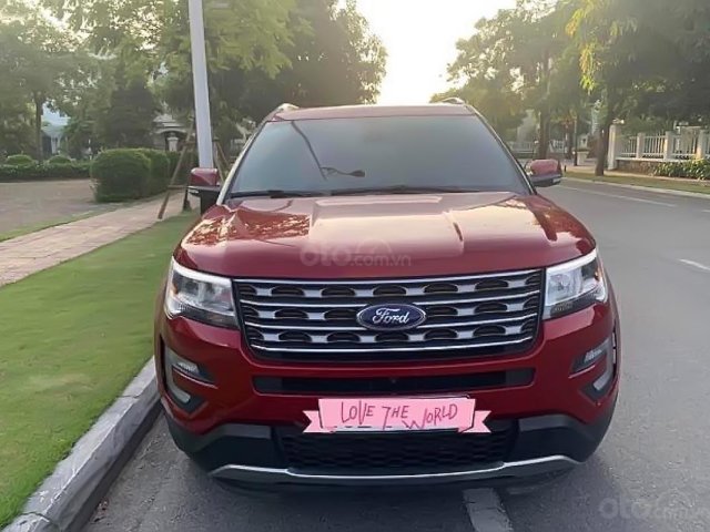 Cần bán lại xe Ford Explorer Limited 2.3L EcoBoost 2017, màu đỏ, xe nhập xe gia đình0