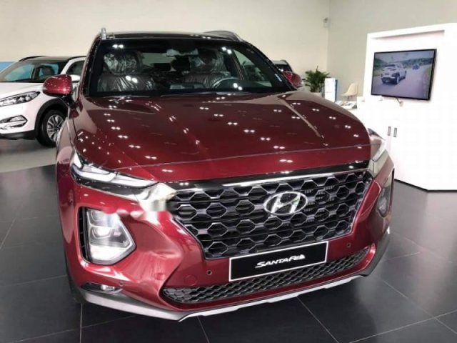 Bán Hyundai Santa Fe 2.2 đời 2019, màu đỏ0