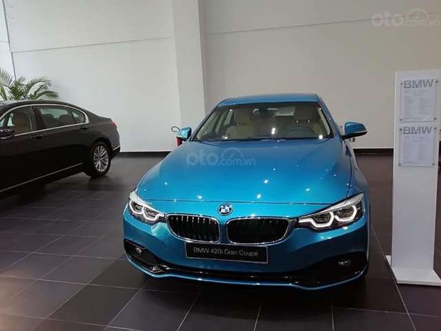 Bán xe BMW 4 Series 420i Gran Coupe đời 2019, màu xanh lam, xe nhập0