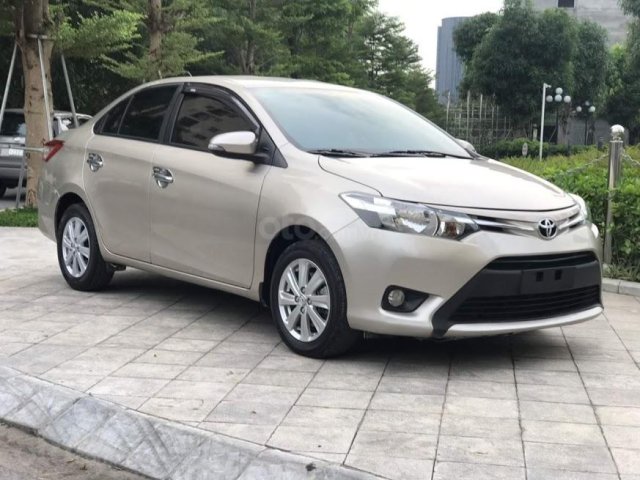 Bán Toyota Vios 1.5E CVT năm sản xuất 2017, màu vàng, 488tr0