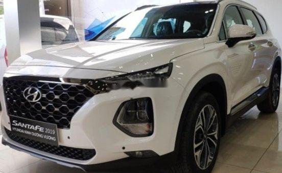 Bán Hyundai Santa Fe đời 2019, màu trắng