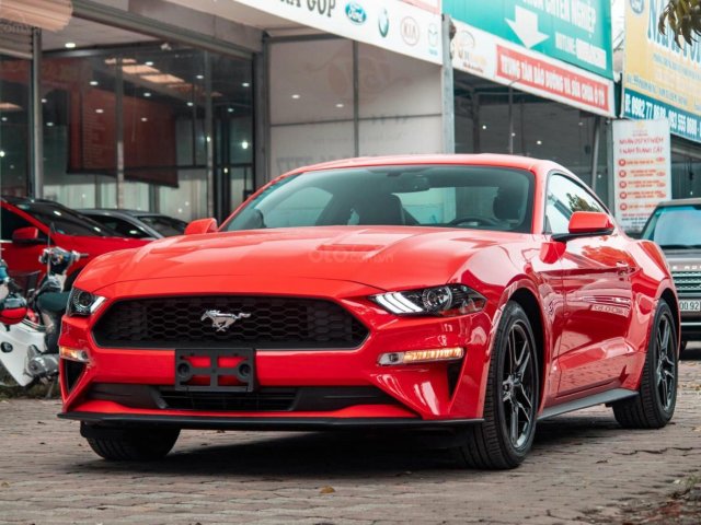 Giao ngay Ford Mustang 2.3 Ecoboost Premium 2019, màu đỏ, nhập Mỹ mới 100%