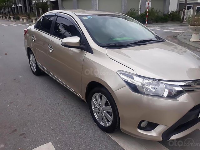 Bán xe Vios 1.5 E xịn màu vàng cát, sản xuất năm 2014, tên tư nhân chính chủ