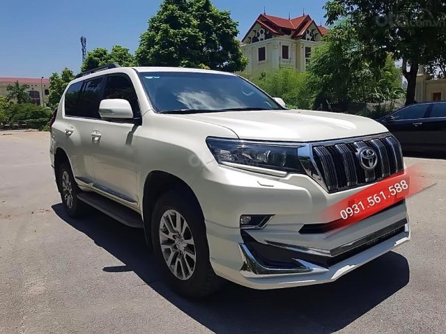 Bán Toyota Land Cruiser Prado VX sản xuất 2018, màu trắng, nhập khẩu  