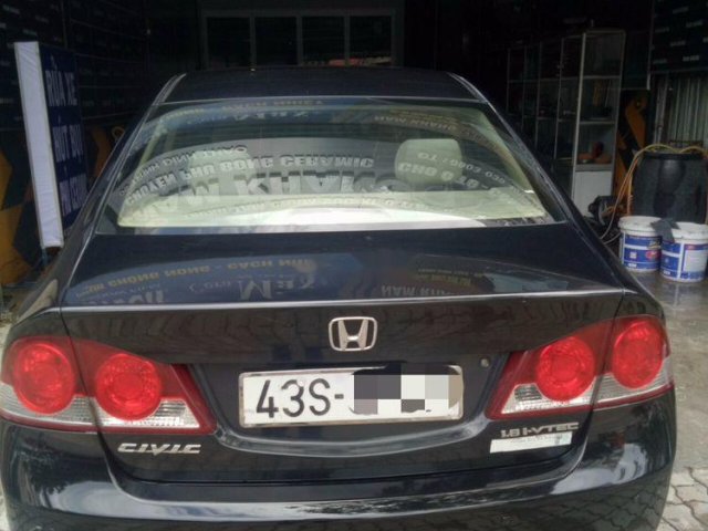 Cần bán lại xe Honda Civic 2008, màu đen0