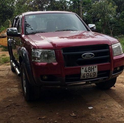 Cần bán Ford Ranger sản xuất năm 2007, màu đỏ, nhập khẩu, xe chắc chắn, máy êm, rộng rãi, 2 cầu0