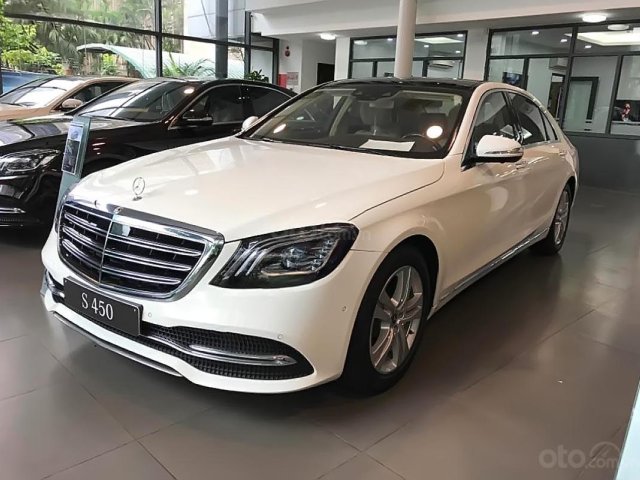 Bán ô tô Mercedes S450L năm sản xuất 2019, màu trắng0