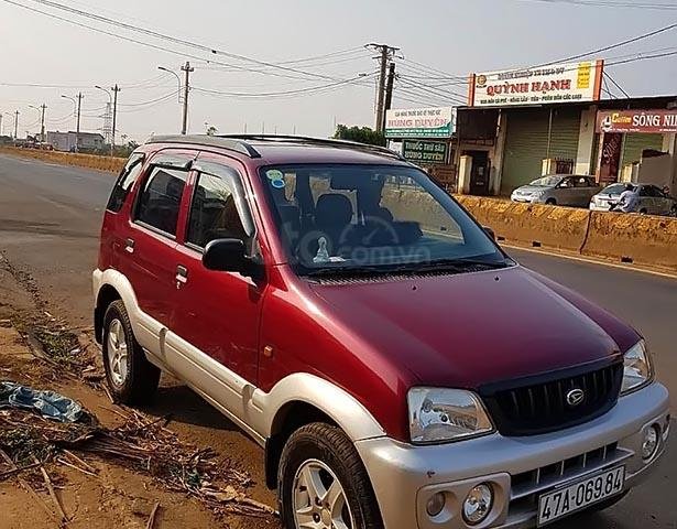 Cần bán lại xe Daihatsu Terios 1.3 4x4 MT đời 2003, màu đỏ