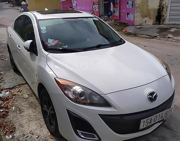 Bán Mazda 3 1.6AT 2010, màu trắng, xe nhập, 360tr