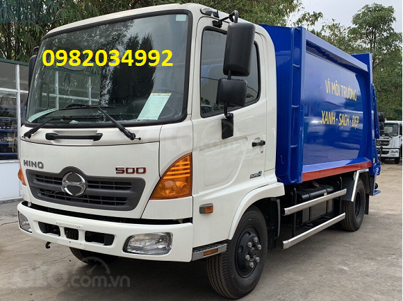 Bán xe cuốn ép rác Hino 9 khối 20210