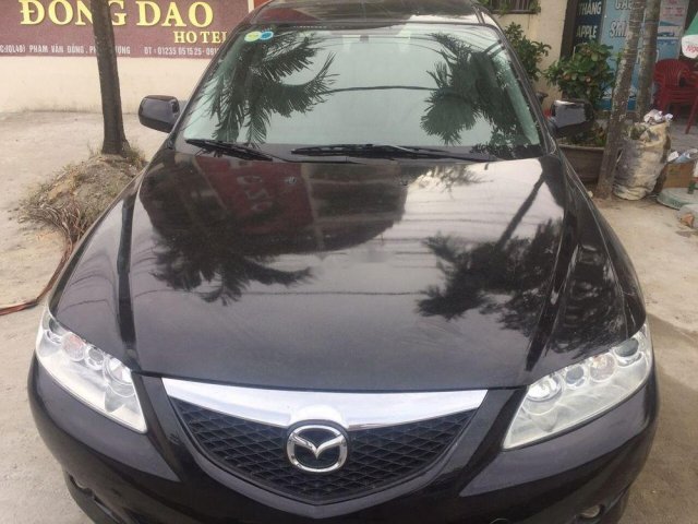 Bán Mazda 6 đời 2004, màu đen xe gia đình, 217 triệu